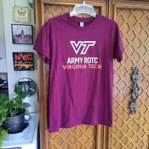 Virginia Tech Women's 'VT ARMY ROTC' Graphic Ultra Cotton Tee - Size S